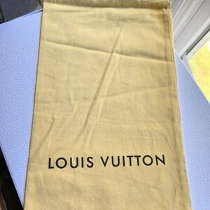 Louis Vuitton Dust Bag Approx 9” width by 15” height